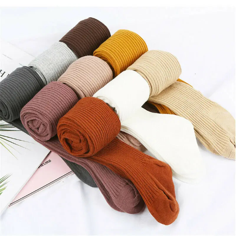 Wholesale Baby Tights Hot Baby Toddler Kid Girl Ribbed Stockings Cotton Warm Pantyhose