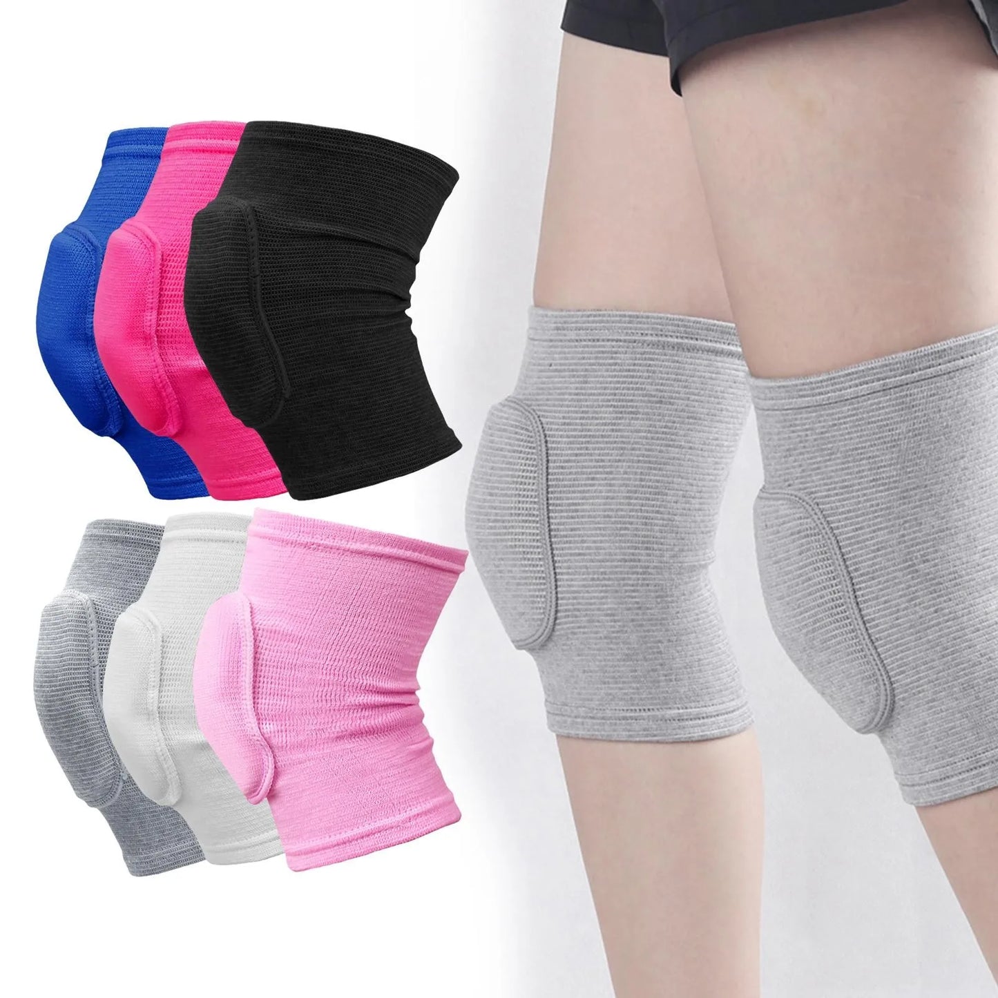 2pcs Sports Compression Knee Pads Elastic Knee Protector