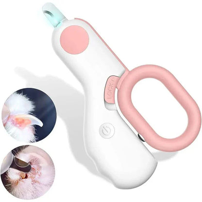 LED Light Cat Dog Nail Clipper Cutter