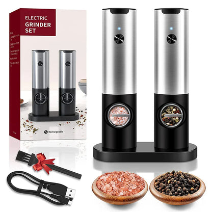 USB Rechargeable Electric Salt Pepper Grinder